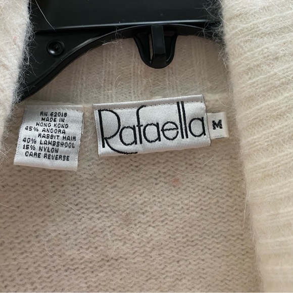 Rafaella Vintage Angora Sweater/Cardigan Floral super soft - Picture 3 of 6